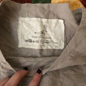 Not Perfect Linen Fitted Linen Tee HAMBURG